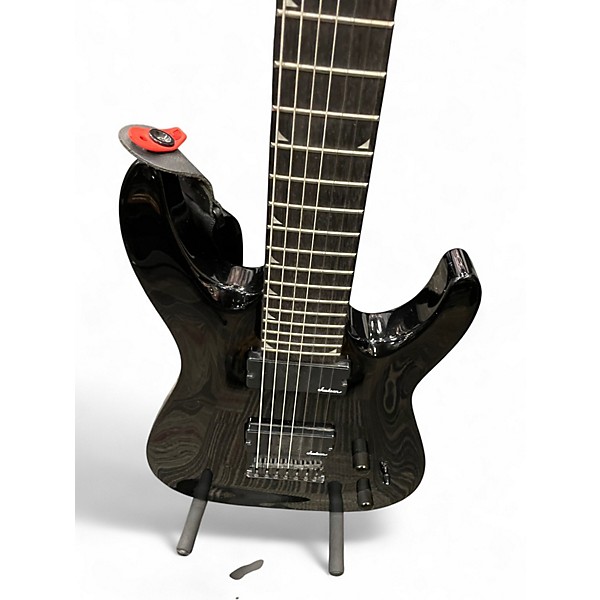 Used Jackson JS22-7 Dinky 7 String Black Solid Body Electric Guitar