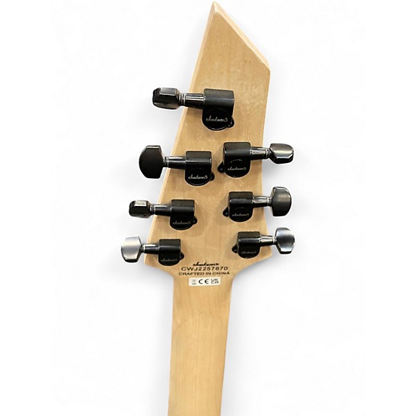 Used Jackson JS22-7 Dinky 7 String Black Solid Body Electric Guitar