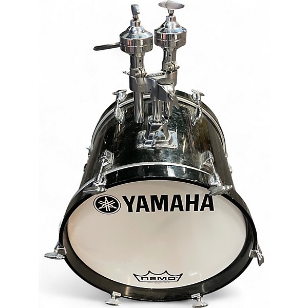 Used Yamaha 4 Piece Stage Custom Black Drum Kit