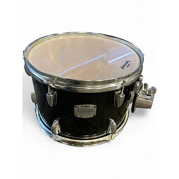 Used Yamaha 4 Piece Stage Custom Black Drum Kit