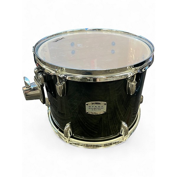 Used Yamaha 4 Piece Stage Custom Black Drum Kit