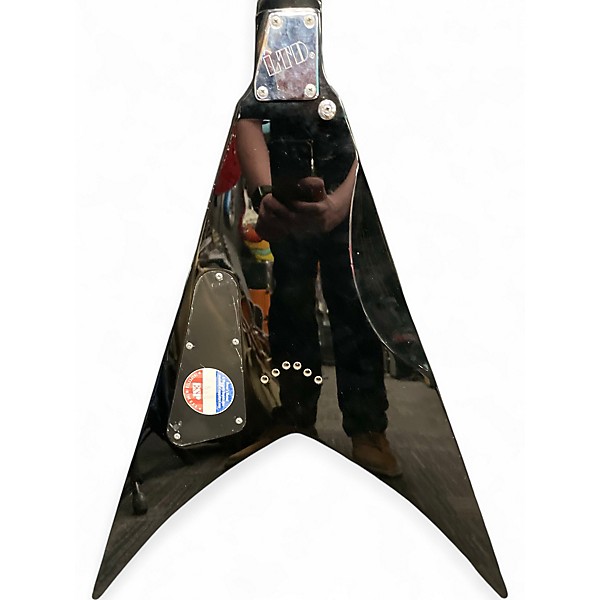 Used ESP LTD V50 Black Solid Body Electric Guitar