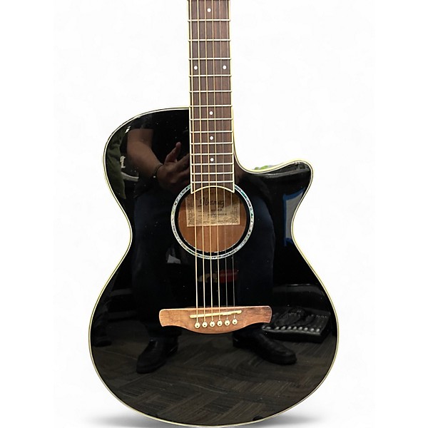 Used Ibanez AEG10II Black Acoustic Electric Guitar