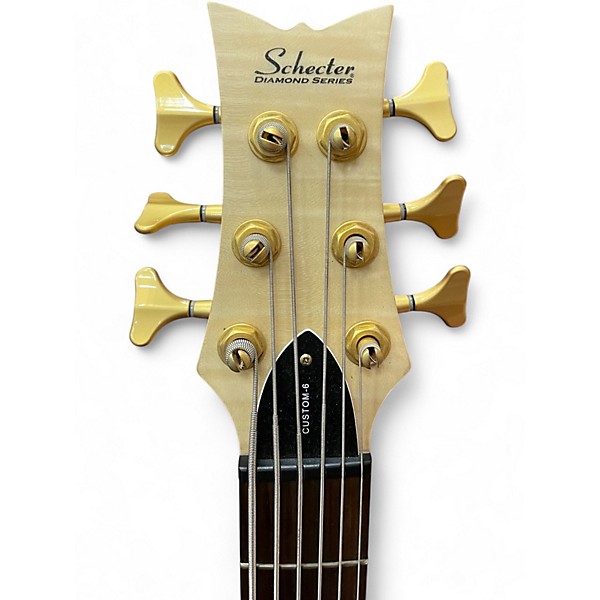 Used Schecter Guitar Research SSTILETO STUDIO 6 Natural Electric Bass Guitar