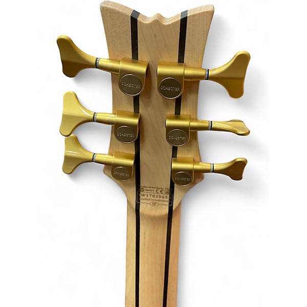 Used Schecter Guitar Research SSTILETO STUDIO 6 Natural Electric Bass Guitar