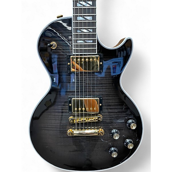 Used Gibson Les Paul Supreme Transparent Ebony Solid Body Electric Guitar