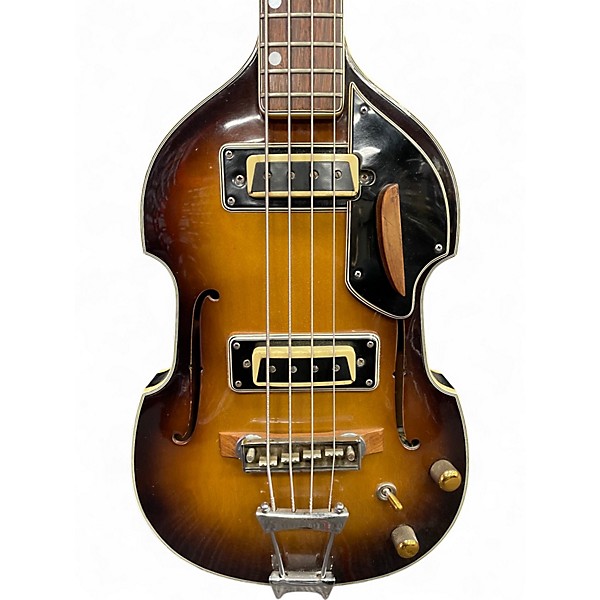 Vintage 1980s Aria H style Bass 2 Tone Sunburst Electric Bass Guitar