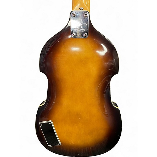 Vintage 1980s Aria H style Bass 2 Tone Sunburst Electric Bass Guitar