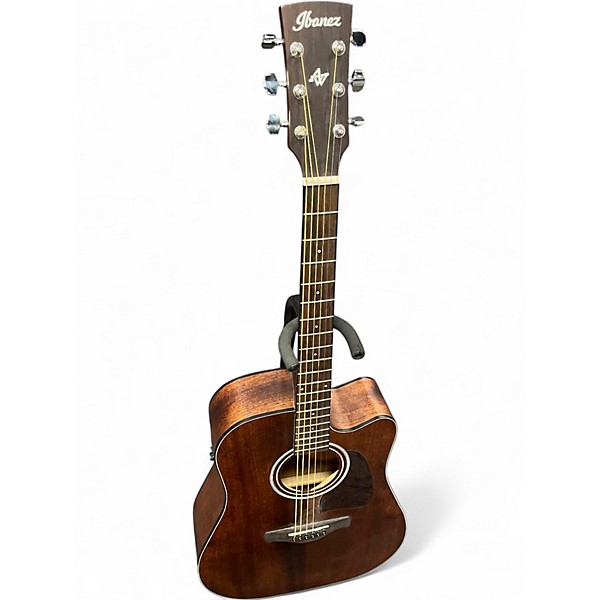 Used Ibanez AW54CE Natural Acoustic Electric Guitar