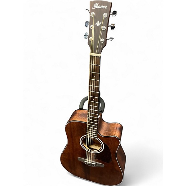 Used Ibanez AW54CE Natural Acoustic Electric Guitar