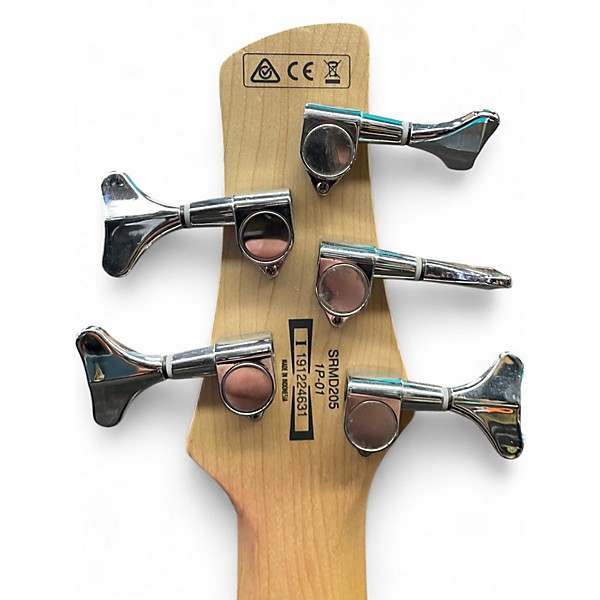 Used Ibanez SRMD205 Seafoam Pearl Green Electric Bass Guitar