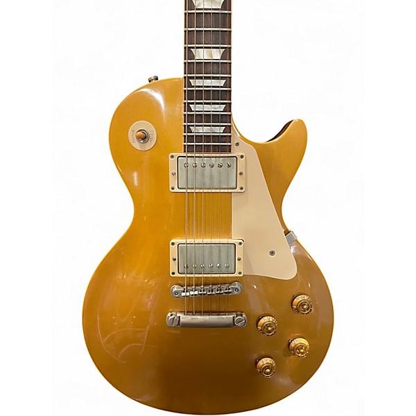 Used Gibson LPR7 1957 Les Paul Reissue Gold Solid Body Electric Guitar