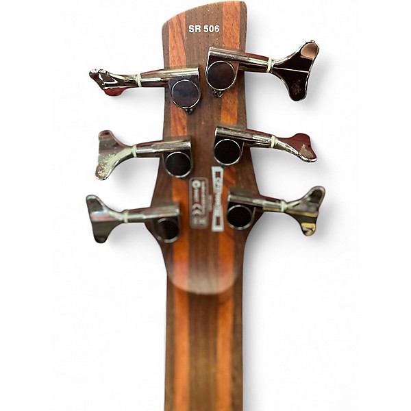 Used Ibanez SR506 6 String Mahogany Electric Bass Guitar