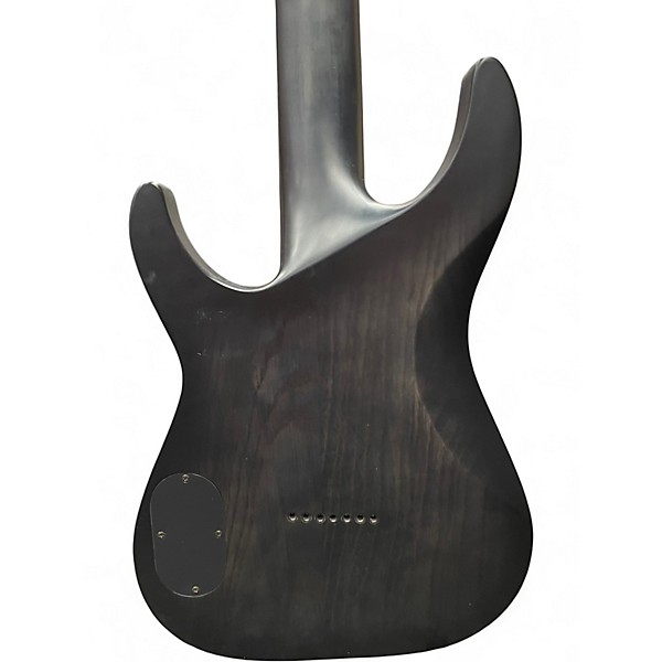 Used Schecter Guitar Research KM7 MkI Satin White Transparent Solid Body Electric Guitar