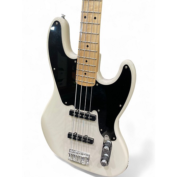 Used Squier Paranormal Jazz Bass 54 Trans White Electric Bass Guitar