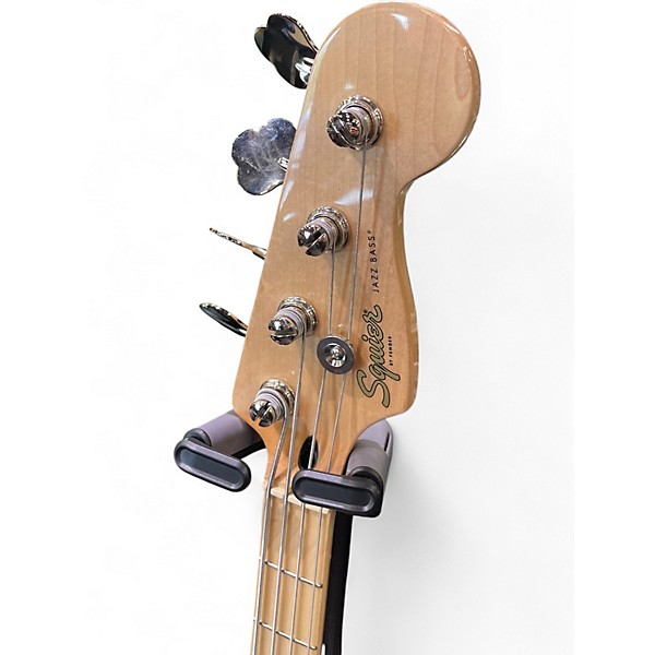 Used Squier Paranormal Jazz Bass 54 Trans White Electric Bass Guitar