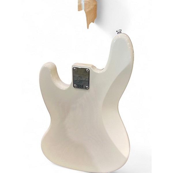 Used Squier Paranormal Jazz Bass 54 Trans White Electric Bass Guitar