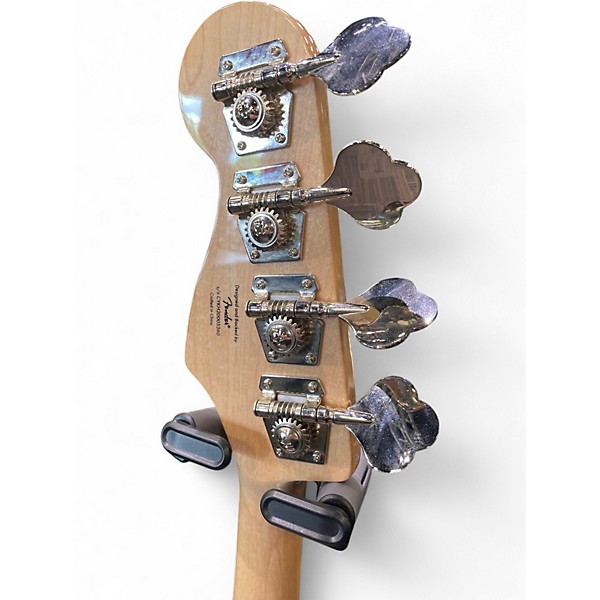 Used Squier Paranormal Jazz Bass 54 Trans White Electric Bass Guitar