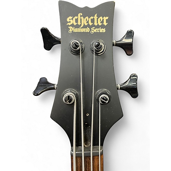 Used Schecter Guitar Research Damien 4 String Flat Black Electric Bass Guitar