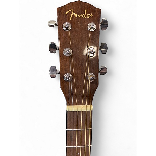 Used Fender LH CD60 Natural Acoustic Guitar