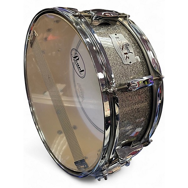 Used Pearl 5X14 EXR Snare Drum Silver Sparkle Drum