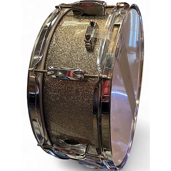 Used Pearl 5X14 EXR Snare Drum Silver Sparkle Drum