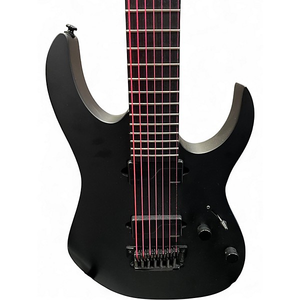 Used Ibanez RGIXL7 IRON LABEL BLACK Solid Body Electric Guitar