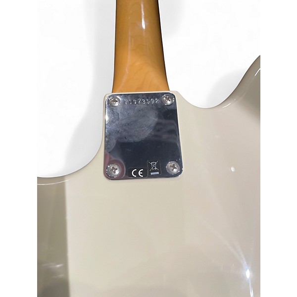 Used Fender Johnny Marr Signature Jaguar Olympic White Solid Body Electric Guitar