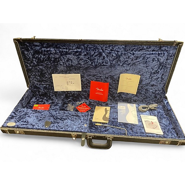 Used Fender Johnny Marr Signature Jaguar Olympic White Solid Body Electric Guitar