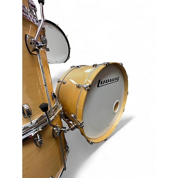 Used Ludwig 4 Piece Classic Maple Natural Drum Kit