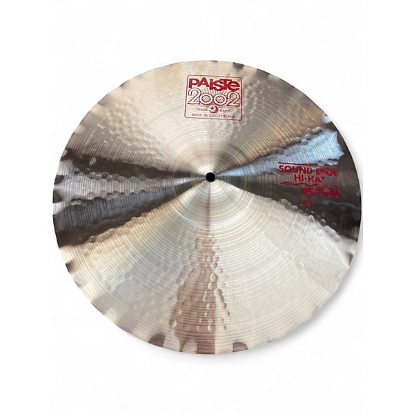 Used Paiste 17in 2002 SOUND EDGE Cymbal