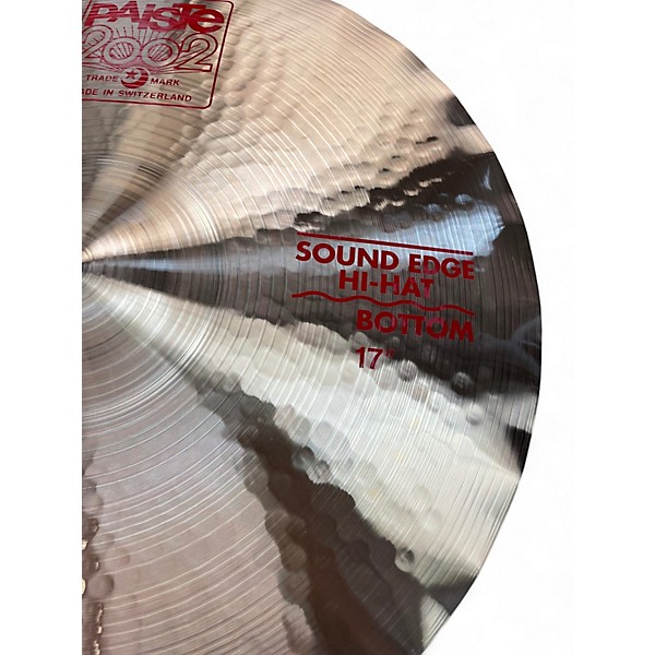 Used Paiste 17in 2002 SOUND EDGE Cymbal