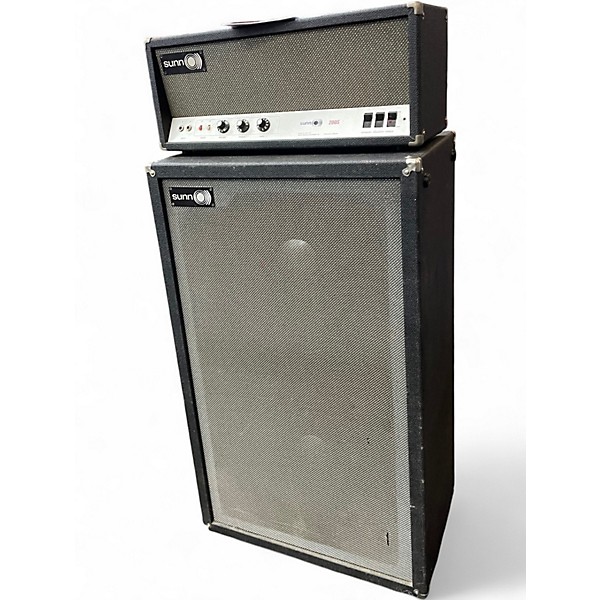 Vintage 1970s Sunn 200s Head and Cab Tube Bass Combo Amp