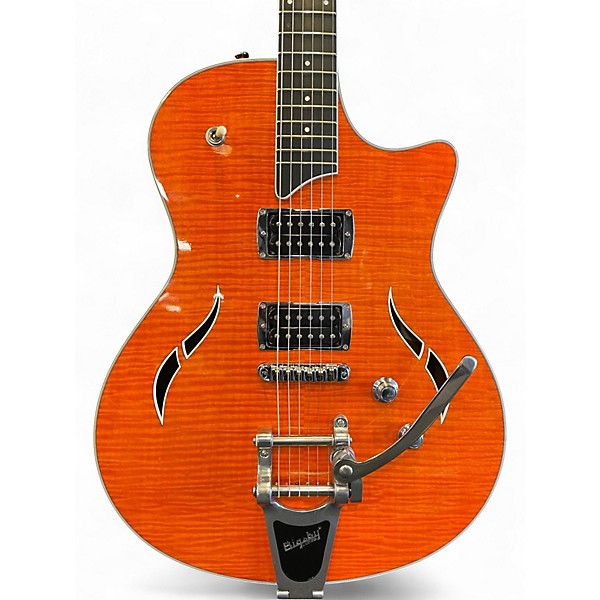 Used Taylor T3B Bigsby Orange Hollow Body Electric Guitar