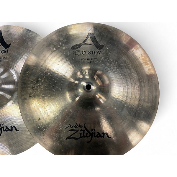 Used Zildjian 14in Avedis Hi Hat Pair Cymbal