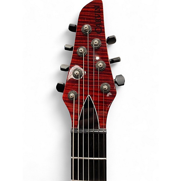 Used Carvin DC727 Trans Red Solid Body Electric Guitar