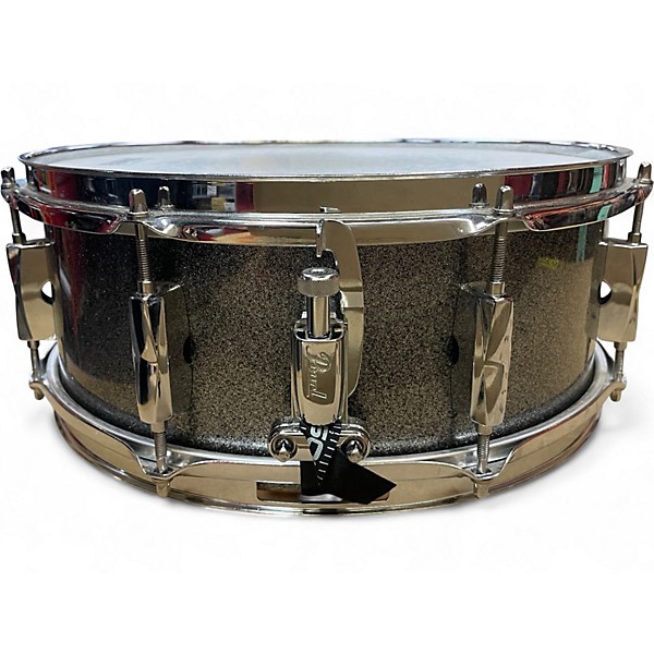 Used Pearl 5.5X14 Export Pewter Sparkle Drum