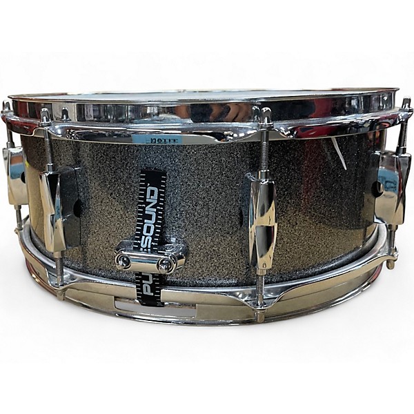 Used Pearl 5.5X14 Export Pewter Sparkle Drum