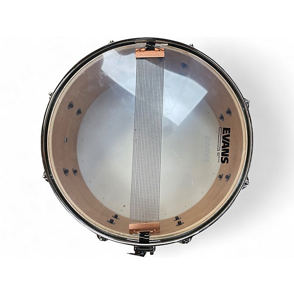 Used Pearl 5.5X14 Export Pewter Sparkle Drum