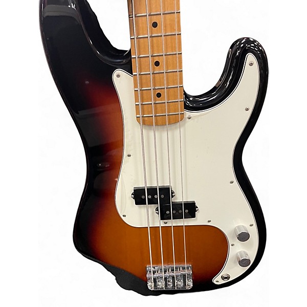 Used Fender Player Precision Bass 2 Color Sunburst Electric Bass Guitar
