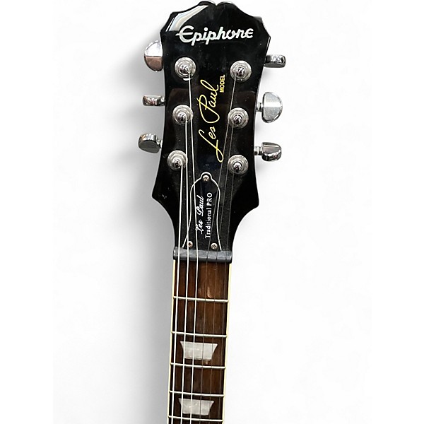 Used Epiphone Les Paul Traditional Pro BLACK Solid Body Electric Guitar