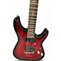 Used Schecter Guitar Research Demon 6 red Solid Body Electric Guitar
