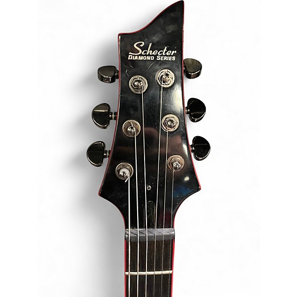 Used Schecter Guitar Research C1 SHE DEVIL GLOSS BLACK Solid Body Electric Guitar