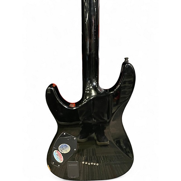 Used Schecter Guitar Research C1 SHE DEVIL GLOSS BLACK Solid Body Electric Guitar