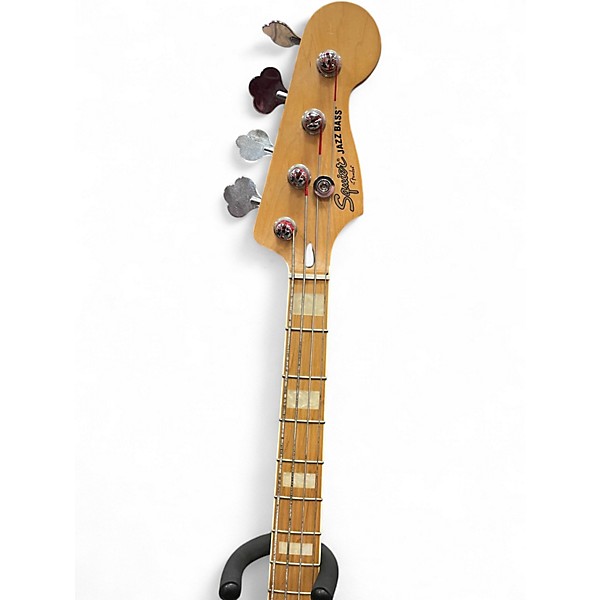 Used Squier Vintage Modified 1977 Jazz Bass Black Electric Bass Guitar
