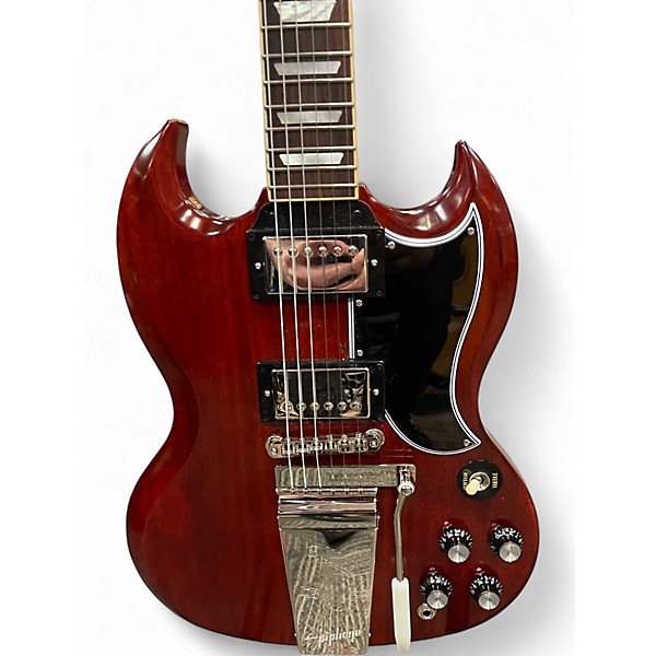 Used Epiphone inspired by gibson 1964 SG standard Cherry Solid Body Electric Guitar
