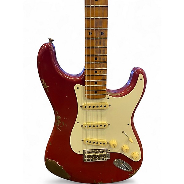 Used Fender custom shop 1956 heavy relic cimmaron red Solid Body Electric Guitar
