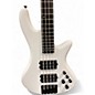 Used Schecter Guitar Research STILETTO STAGE 4 GLOSS WHITE Electric Bass Guitar