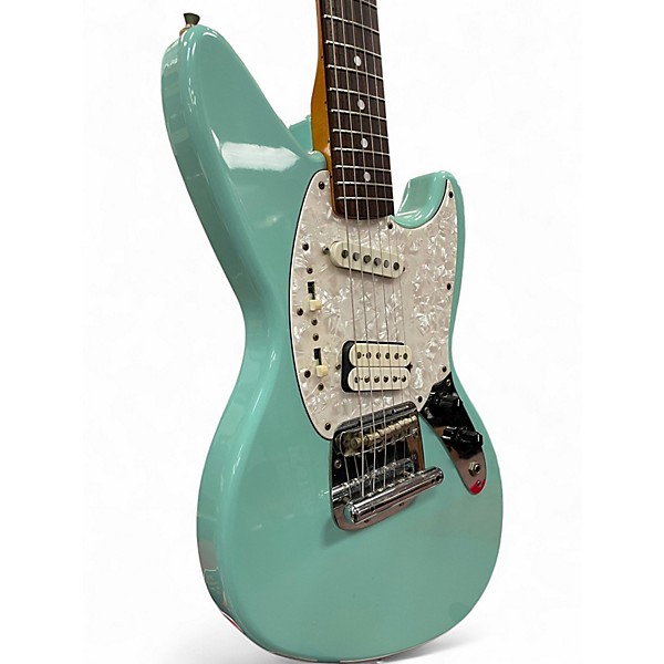 Vintage 1995 Fender Jagstang Sonic Blue Solid Body Electric Guitar