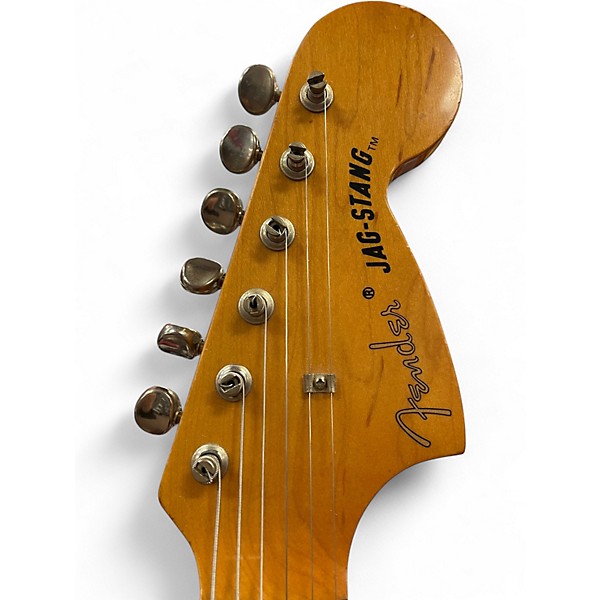 Vintage 1995 Fender Jagstang Sonic Blue Solid Body Electric Guitar